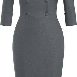 Women's Classic Vintage Sweetheart Neckline Cocktail Prom Tea Dress